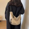 thumbnail image 4 of Bolsos cruzados Hobos de nailon para mujer, bolsos informales lisos con cremallera, moda de alta capacidad, Color sólido, bolso grande de un solo hombro 2024, 4 of 5