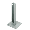 CRL PSB5AAGY Agate Gray AWS Steel Stanchion for Steel Stanchion for 135 Degree Rectangular Center Posts