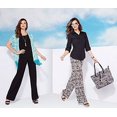 thumbnail image 2 of IMAN Luxury Resort Palazzo Ikat Print and Solid Pant Duo ~ 2X (Average), 2 of 6