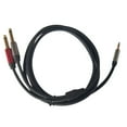 thumbnail image 6 of 3.5mm 1/8'' TRS Stereo Male to 1/4'' 6.35mm Male Plug Mono TRS Y Splitter Cable 1.5m, 6 of 8