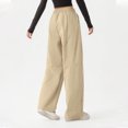 thumbnail image 4 of Girls' Quick-Dry Hiking Pants Lightweight Water-Resistant Baggy Joggers with Pockets Khaki L, 4 of 5