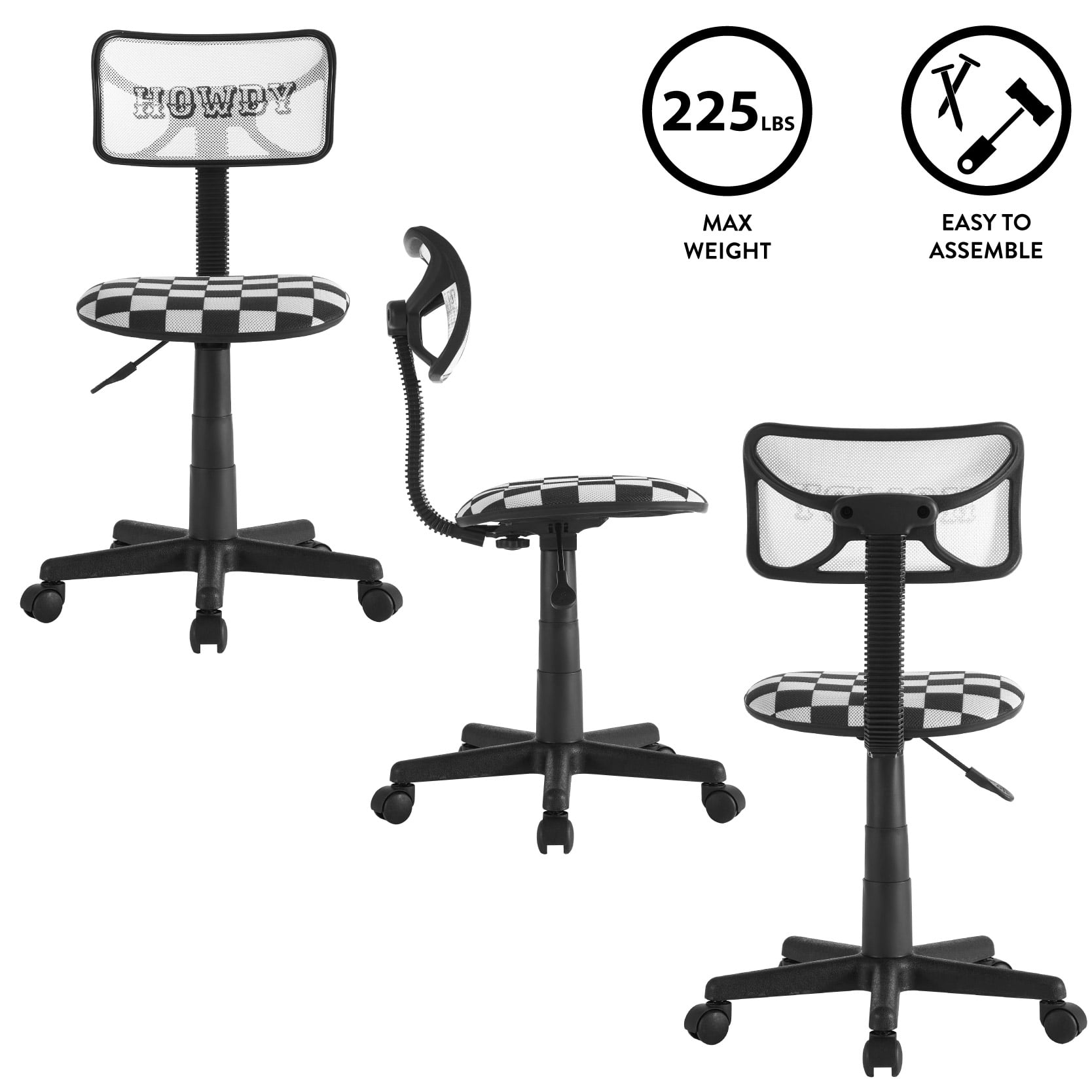 Urban Shop Swivel Mesh Desk Chair, Howdy