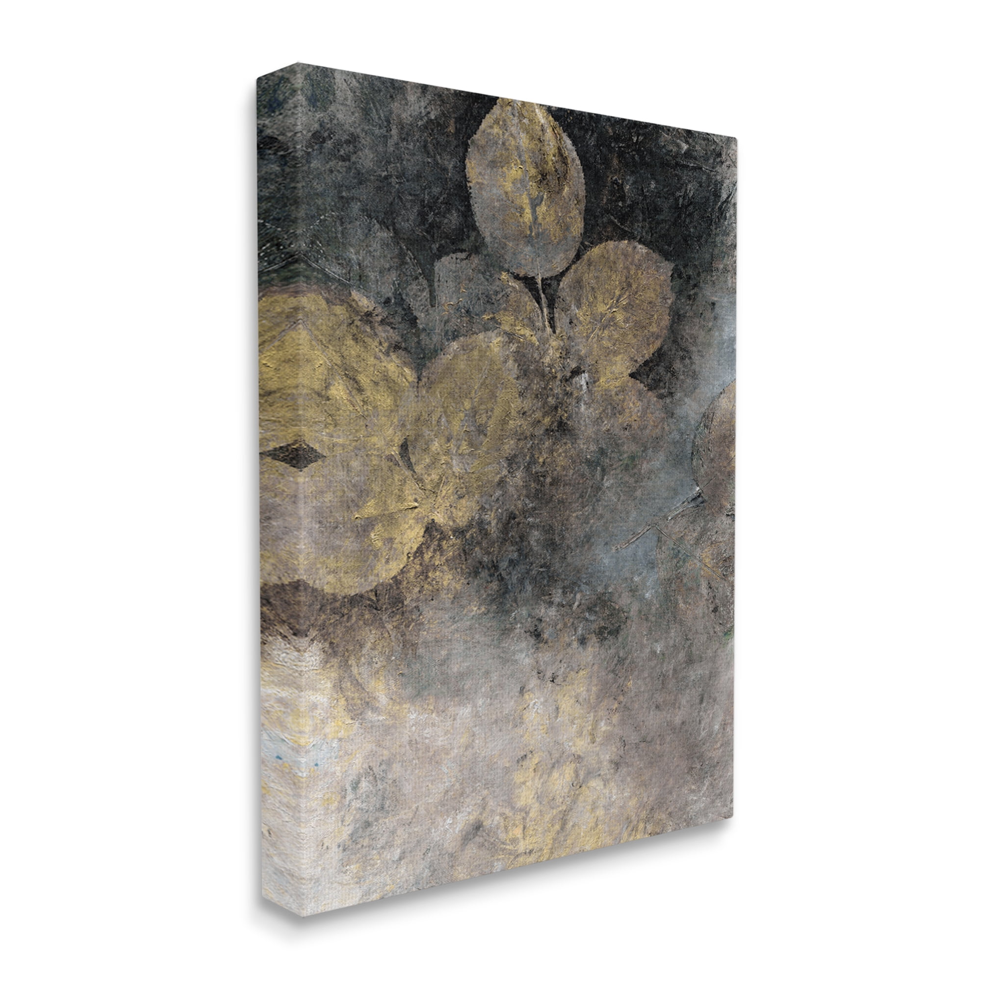 Stupell Industries Abstract Forest Leaves Abstract Painting Gallery Wrapped Canvas Art Print Wall Art, 24 x 30