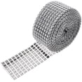thumbnail image 3 of Rhinestone Ribbon Plastic Crystal Silver Craft Enthusiasts Diy Projects 1 Roll 0.4X16In, 3 of 9