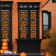 thumbnail image 2 of PMU Halloween Decorations 11 PCS (1 Sheet) Halloween Window Clings, Jack-O-Lantern Clings 12in x 17in Wall Decal Floor Clings, Scary Halloween Decoration Window Stickers, 2 of 6