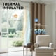 thumbnail image 4 of Cortinas opacas Joydeco con aislamiento térmico de 240 cm, 2 paneles, color caqui, 4 of 9