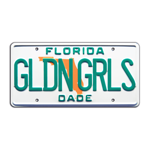 The Golden Girls | Florida | Metal Stamped License Plate