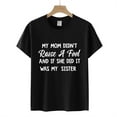 thumbnail image 7 of Mother's Day T Shirts Women's Graphic Letter Print Short Sleeve Cotton Tees Summer Cute Crew Neck Loose Tops (2XL, Black 2), 7 of 7