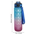thumbnail image 3 of LILELIS 32Oz Leakproof Drinking Water Bottle with Time Marker and Straw to Ensure You Drink Enough Water Throughout the Day for Fitness and Outdoor Enthusiasts Cup White One Size, 3 of 5