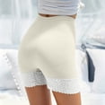 thumbnail image 6 of ZQUUVOU Women's Lace Slip Shorts for Under Dresses Summer Seamless Shorts 4 Inch Boyshorts Underwear Breathable Shorts White, 6 of 6