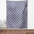 thumbnail image 4 of Floral Fabric by the Yard, Repetitive Simplistic Rustic Sunflower Exotic Petals Illustration, Decorative Upholstery Fabric for Sofas and Home Accents, Purpleblue and Off White by Ambesonne, 4 of 5