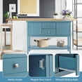 thumbnail image 4 of Canddidliike Wooden Sideboard Buffet Console Table with Drawers and Storage-Blue, Narrow Console Table for Foyer & Entry Spaces, 4 of 7