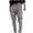Gray, variant on WREESH Womens Slim Pants Casual Fashion Plus Size Pure Color Pocket Button Pencil Pants Trousers Blue