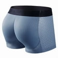 thumbnail image 2 of Men Trunks Built-in Fake Butt Hip Lifter Enhancer Shorts Boxer Briefs Padded Underwear Shapewear Underpants Nylon  Breathable, 2 of 9