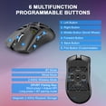 thumbnail image 6 of Tyasoleil G11 Wireless Gaming Mouse, Tri-Mode 2.4GHz/USB-C/BT Computer Mouse with 22000 DPI, 400mAh Battery, Esports-Grade PAW3311 Sensor, RGB Light Gaming Mice for PC/Laptop/Mac, 6 of 10