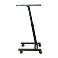 thumbnail image 5 of Seville Classics airLIFT® Height Adjustable Mobile Rolling Laptop Cart Desk w/ Wheels, Black, Flat (24"), 5 of 10