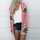 thumbnail image 1 of Pntutb moda mujer Navidad estampado suelto manga larga cárdigan otoño abrigo blusa Rollbacks Pntutb Pntutb-3007, 1 of 6