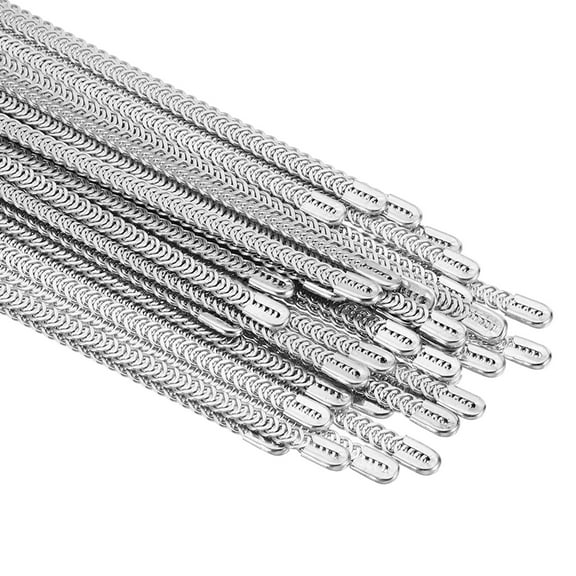 Uxcell 7.9Inch Spiral Steel Boning, 36 Pack Steel Spiral Corset Boning Stay for Sewing Corset Underwear, Silver