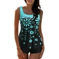 thumbnail image 1 of Full Coverage Swimsuits For Women 2 Piece Tankini Swimsuit Plus Size Athletic Swim Tank Top With Boy Shorts Modest Swimwear, 1 of 9