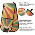 thumbnail image 2 of Yayeee Double Oven Mitt Kitchen Heat Resistant Baking 35" x7" Quilted Glove, Colorful Black Cat, 2 of 6