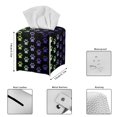 thumbnail image 5 of ZUXONGSY Dog Paw Square Tissue Box Covers 2 Piece Modern PU Leather Tissue Box Holder Full Coverage Design PU Leather Tissue Box Foldable Facial Tissue Case Gifts to Friends Family, 5 of 7