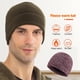 thumbnail image 3 of Qarigey Gorro deportivo de invierno de estilo sencillo para mantener el calor, gorros térmicos para hombres y mujeres, gorros deportivos para correr, Sombreros Café Qarigey AP011291-09B, 3 of 6