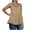 Khaki, variant on Sevevn Women's Fashion Solid V-Neck Camisole - Short Sleeves Casual Tank Top Wine XXL Deal of the Week