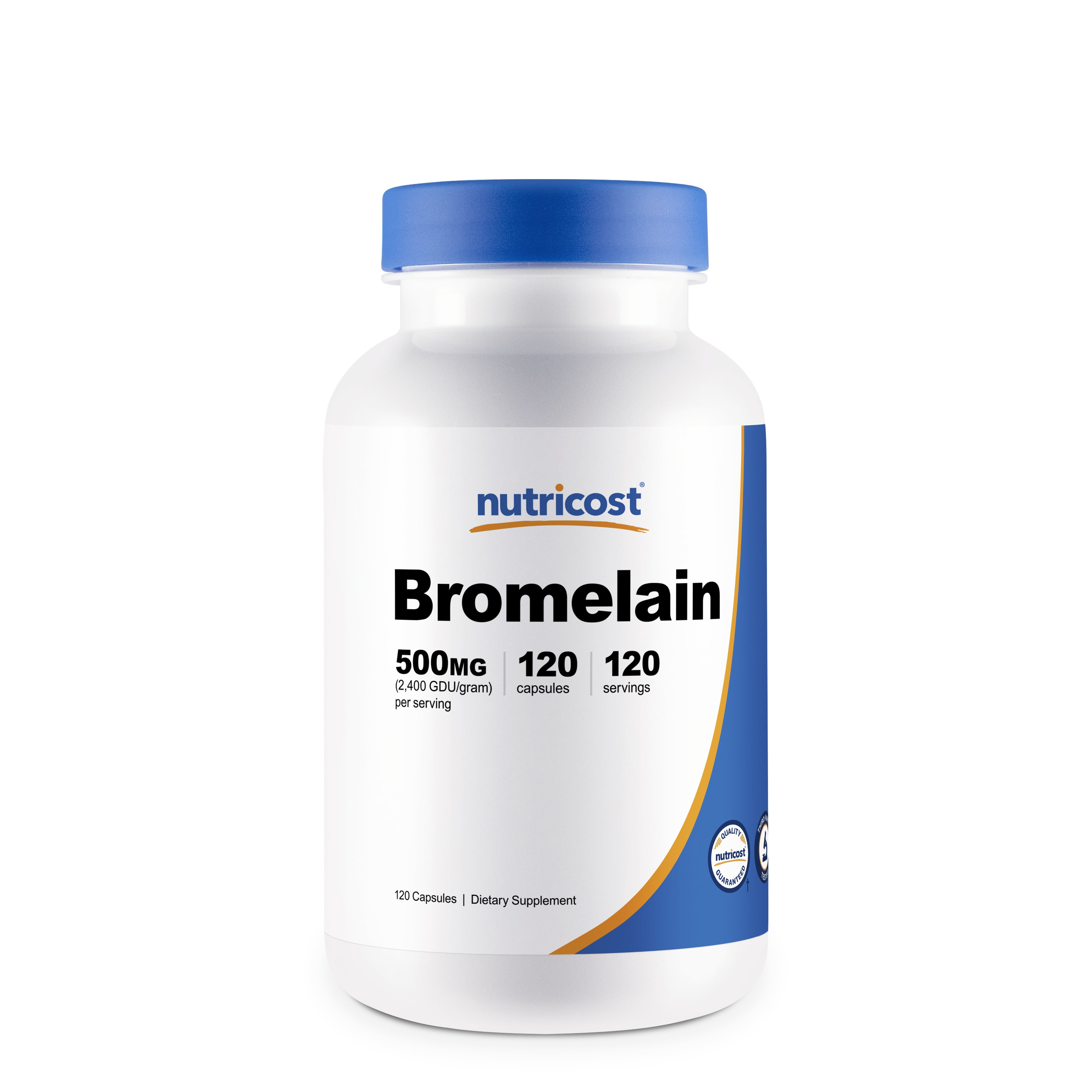 Nutricost Bromelain 500mg, 120 Vegetarian Capsules Bromelain (2400