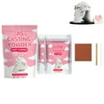 thumbnail image 4 of Casting Powder 100g Fast Curing 30 Minutes Demold Water Activated Plaster Powder Casting Kit For DIY Home Art Mix & Self Leveling, 4 of 4