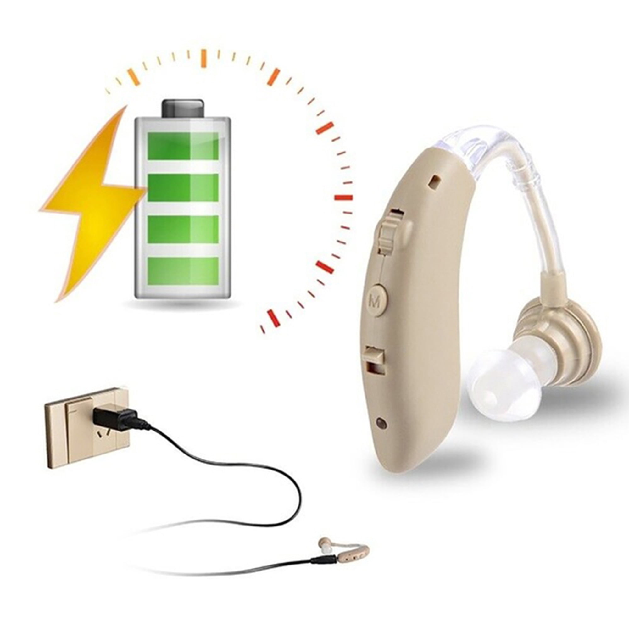 Digital Hearing Assistance Aid Hearing Impaired Ear Amplifier with
