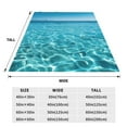 thumbnail image 3 of Fotbe Crystal Clear Ocean Waves Manta de Franela Acolchonada con Estampado, Súper Suave y Esponjosa, Extra Grande para Sofá, Cama, Uso Todo el Año-50"x40", 3 of 7