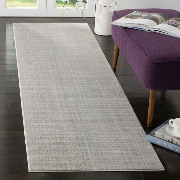 Safavieh Transitional Mystique Polyester Area Rug-Color:Slate,Shape:Runner,Size:2'-3" X 8'