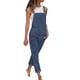 thumbnail image 1 of Pantalones de denim con peto de moda para mujer - Poliéster, tirantes ajustables, mono largo - S-XXXL, 1 of 8