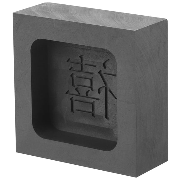 HEANUJJ Graphite Metal Casting Mold Ingot Mold Black Resistant 1 Piece for Educational Use and Teaching