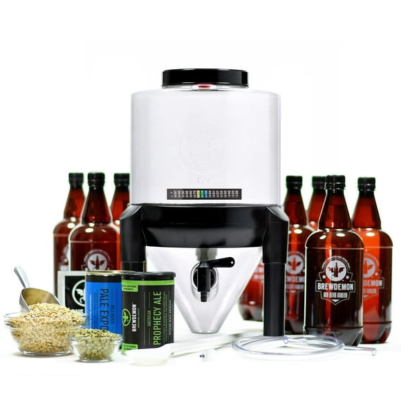 BrewDemon Kit de Brassage de Bière Artisanale Supplémentaire avec des Bouteilles - Fermenteur Conique Élimine les Sédiments et Fait une Grande Dégustation de Bière Maison