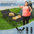 thumbnail image 4 of ABORON 2 Packs Oversized XXL Folding Camping Cot for Adults & Kids, 78" L x 32" W x 18" H Large Folding Guest Bed Cots, Sleeping Cot Folding Bed with 2 Sided Mattress & Carry Bag, Up to 900lbs, 4 of 10