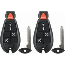 Key Fob Replacement for 2008-2013 Grand Cherokee/ 08-10 Commander Car Keyless Entry Remote Control, M3N5WY783X IYZ-C01C, 5 Buttons, 2Pcs