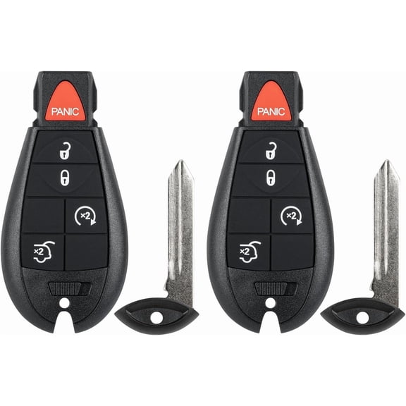 Key Fob Replacement for 2008-2013 Grand Cherokee/ 08-10 Commander Car Keyless Entry Remote Control, M3N5WY783X IYZ-C01C, 5 Buttons, 2Pcs