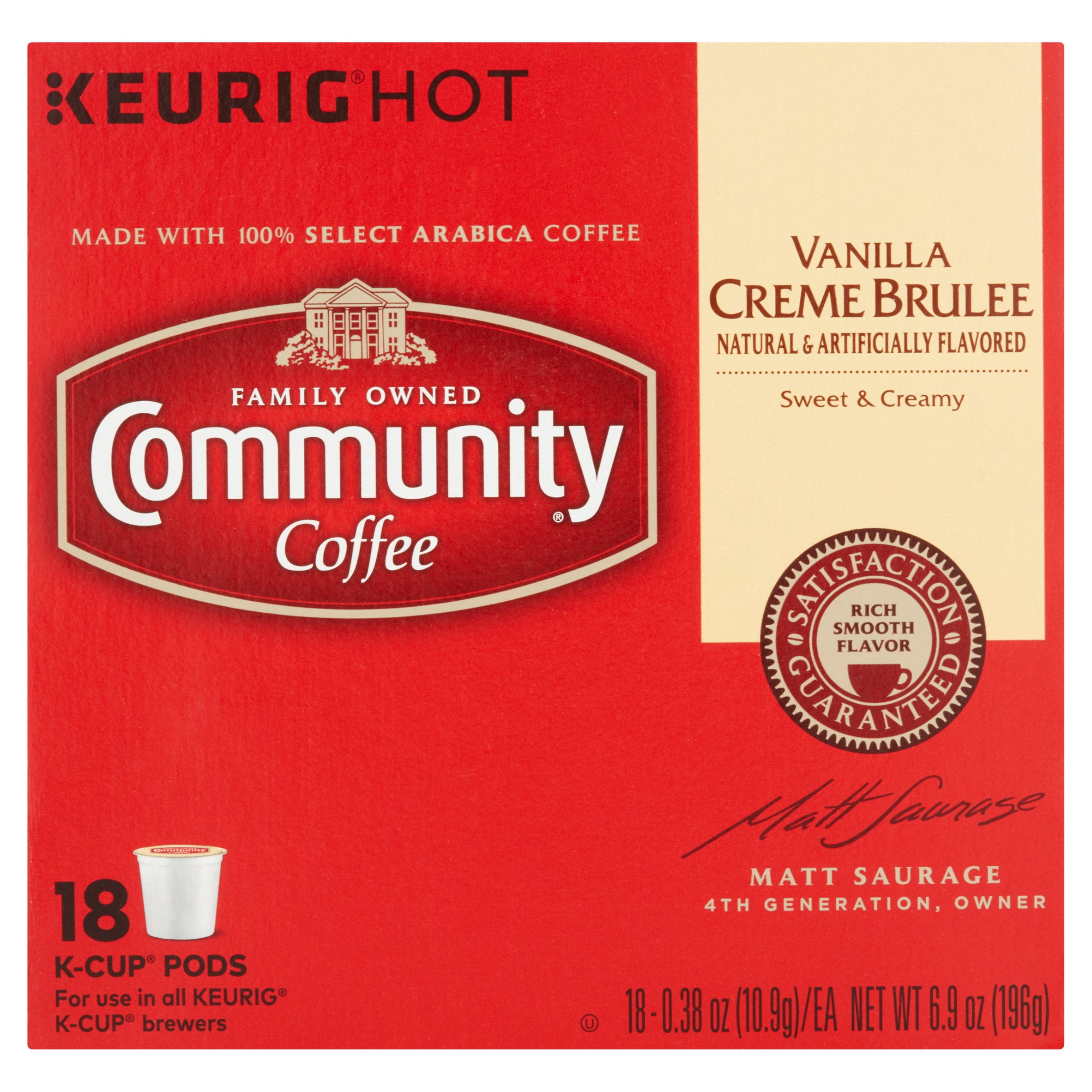 Community Coffee SingleServe Cups Vanilla Creme Brulee Medium Roast