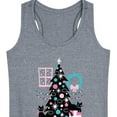 thumbnail image 3 of Instant Message - Christmas - Cats, Tree, & Décor - Women's Racerback Tank Top, 3 of 6
