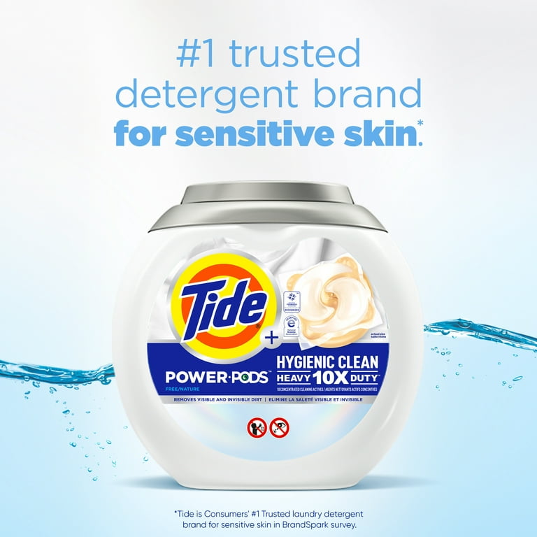 Save on Tide + Hygienic Clean Heavy 10x Duty Power Pods Laundry