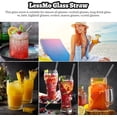 thumbnail image 5 of 8 Pcs Reusable Glass Straws - Lfgb Certified Transparent Straws, 5 of 5