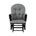 thumbnail image 5 of Naomi Home Brisbane Glider & Ottoman Set-Cushion Color:Gray Chevron,Finish:Espresso, 5 of 5
