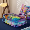 thumbnail image 5 of Erosebridal Cartoon Shark Zipper Full Size Comforter Sets with Fitted Sheet and 2 Pillowcases, Sea Sealife Zipper Bedding Set, Navy Reversible, 5 of 7