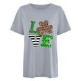 thumbnail image 2 of CEHVOM T-Shirts de la Saint-Patrick pour Femmes Chanceuses, T-Shirt de la Saint-Patrick Chanceux pour Femmes, T-Shirt Décontracté Ample à Imprimé Léopard et Lettres à Manches Courtes et Col Rond pour Femme, 2 of 4