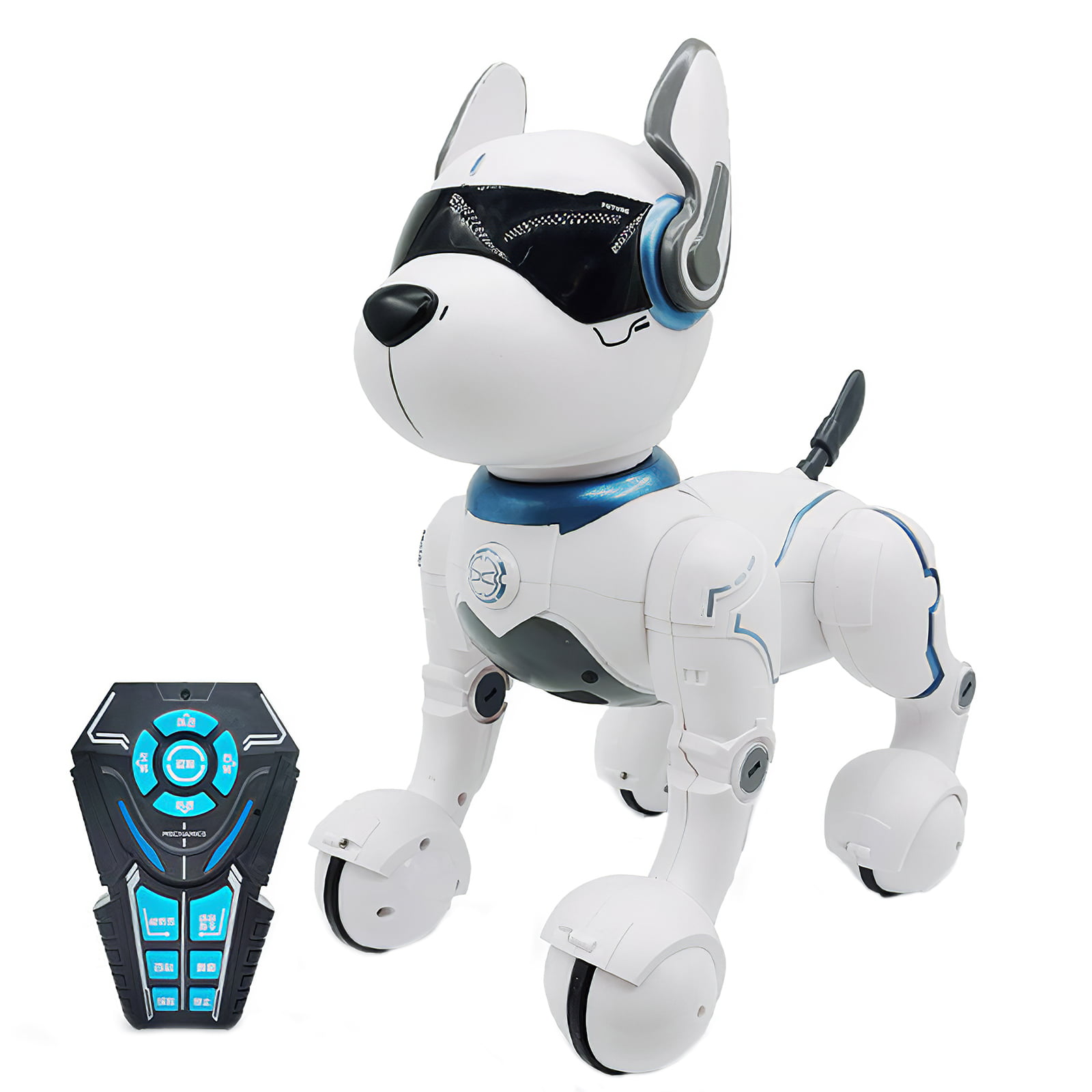 Remote Control Dog Robot Toys for Kids RC Robotic Stunt Puppy Voice Control T... 