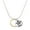 Gold, variant on Silver-tone Large Karma Circle - Silvertone Senior Mom Class of 2026 Dome Necklace, 18"