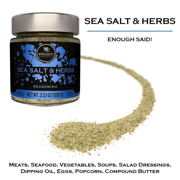 Wurzpott Seasoning Sea Salt with Herbs 3.53 oz (Pack of 6)