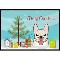 Carolines Treasures BB1610JMAT Christmas Tree & French Bulldog Indoor or Outdoor Mat- 24 x 36