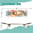 thumbnail image 2 of 31'' Complete Skateboard 7 Layer Canadian Maple Double Kick Deck Skateboards Cute Cat Play Skateboard Hand Drawn Design Skate Board for Beginner Adult Gifts, 2 of 5